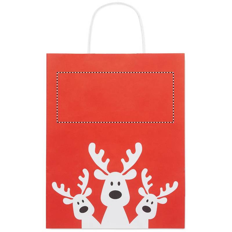 Dárková papírová taška střední, červená Dárková papírová taška střední, červená