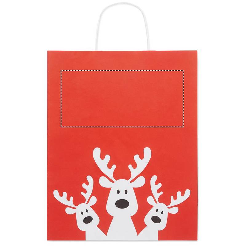 Dárková papírová taška velká, červená Dárková papírová taška velká, červená