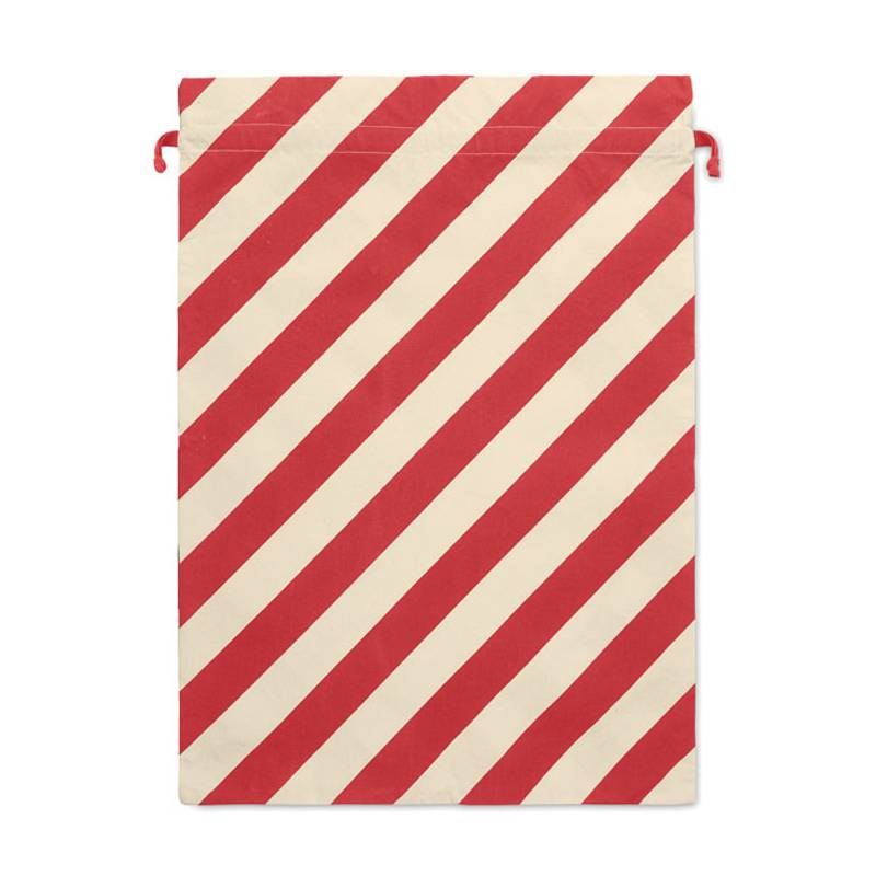 Velká bavlněná vánoční taška, červená Velká bavlněná vánoční taška, červená