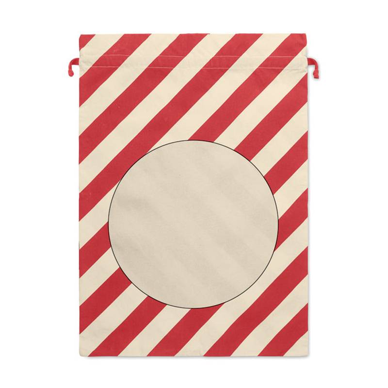 Velká bavlněná vánoční taška, červená Velká bavlněná vánoční taška, červená