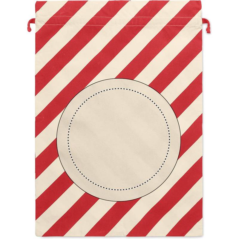 Velká bavlněná vánoční taška, červená Velká bavlněná vánoční taška, červená