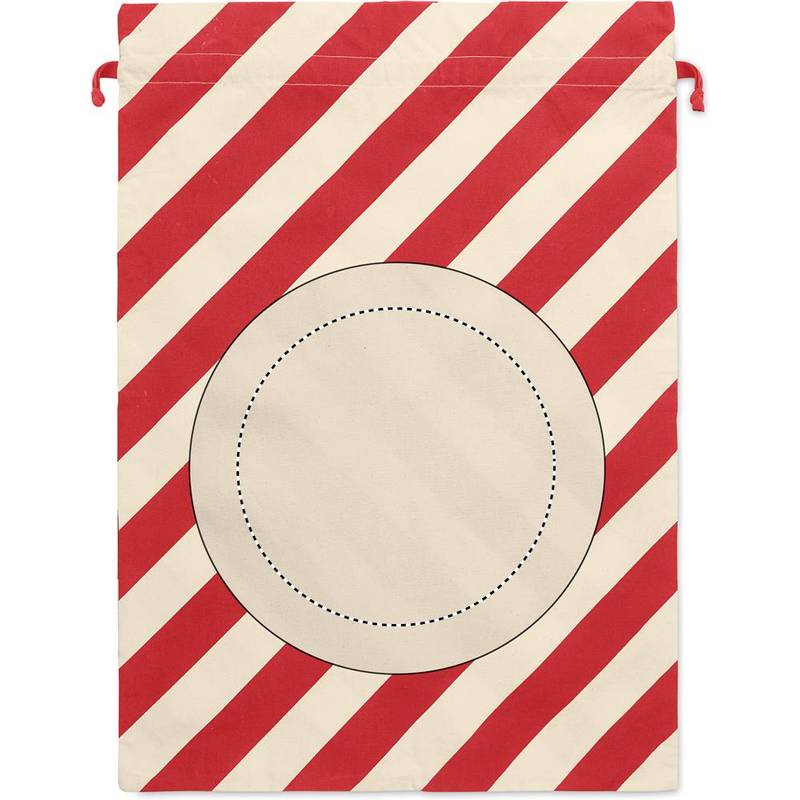 Velká bavlněná vánoční taška, červená Velká bavlněná vánoční taška, červená