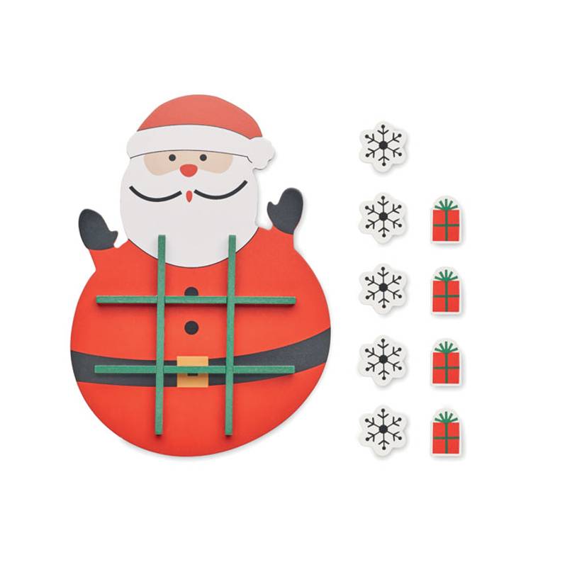 Vianočné drevené piškvorky, červená Vianočné drevené piškvorky, červená