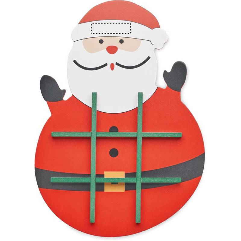 Vianočné drevené piškvorky, červená Vianočné drevené piškvorky, červená