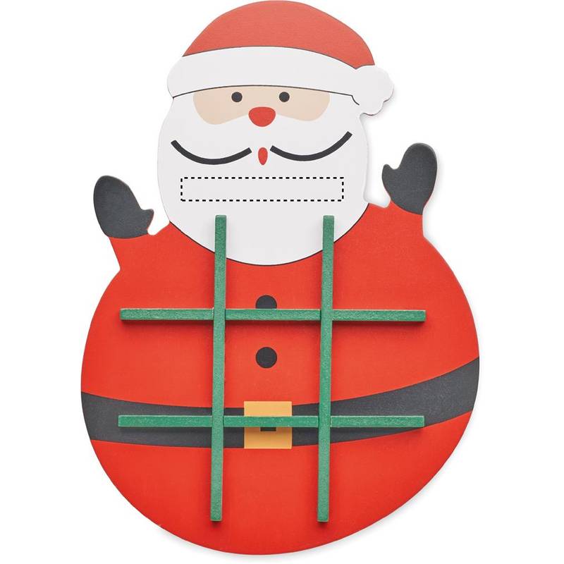 Vianočné drevené piškvorky, červená Vianočné drevené piškvorky, červená