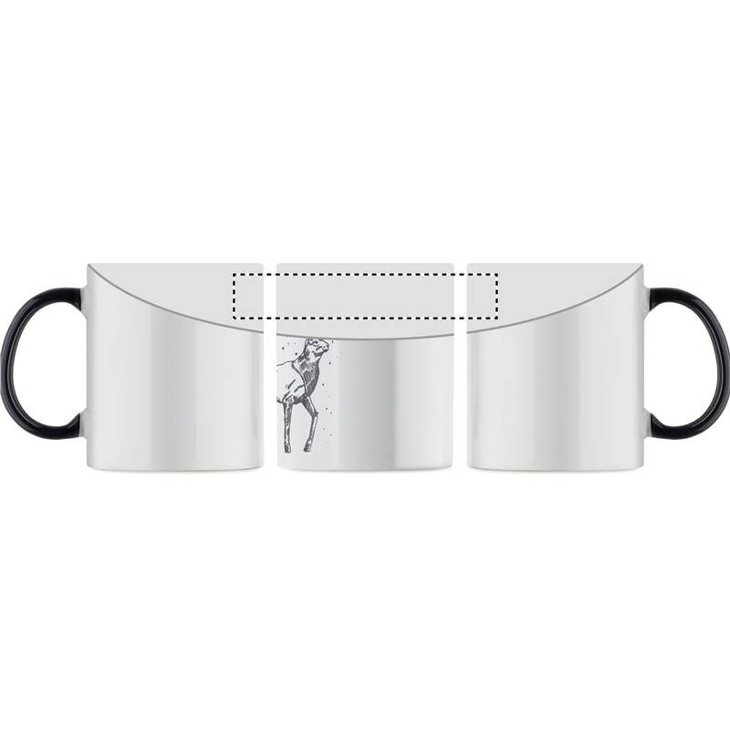 Vianočný keramický hrnček 300 ml, čierna Vianočný keramický hrnček 300 ml, čierna