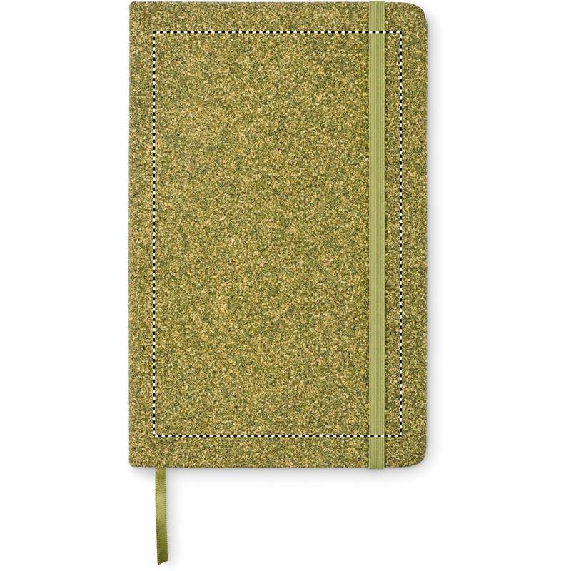 Zápisník A5 s tvrdou obálkou, zelená Zápisník A5 s tvrdou obálkou, zelená