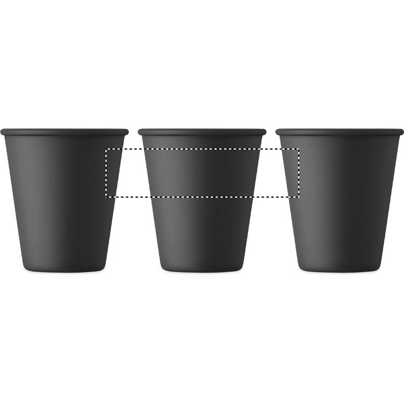 Jednostěnný kelímek z PLA, černá Jednostěnný kelímek z PLA, černá