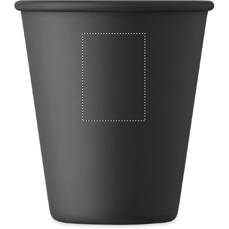 Jednostěnný kelímek z PLA, černá Jednostěnný kelímek z PLA, černá