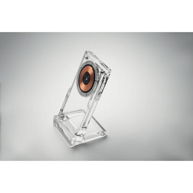 Bezdrátová čirá 15W nabíječka, transparentní Bezdrátová čirá 15W nabíječka, transparentní