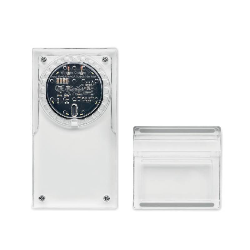 Bezdrátová čirá 15W nabíječka, transparentní Bezdrátová čirá 15W nabíječka, transparentní
