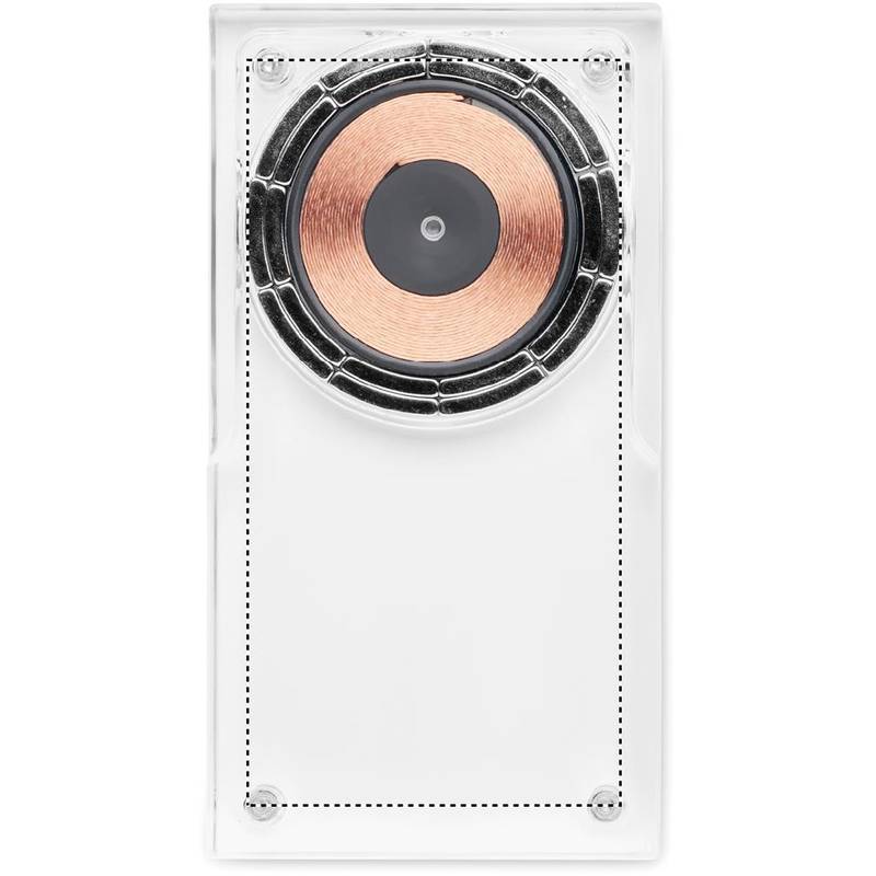 Bezdrátová čirá 15W nabíječka, transparentní Bezdrátová čirá 15W nabíječka, transparentní