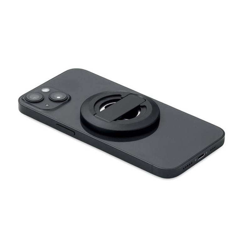 Držiak telefónu s otváračom, čierna Držiak telefónu s otváračom, čierna