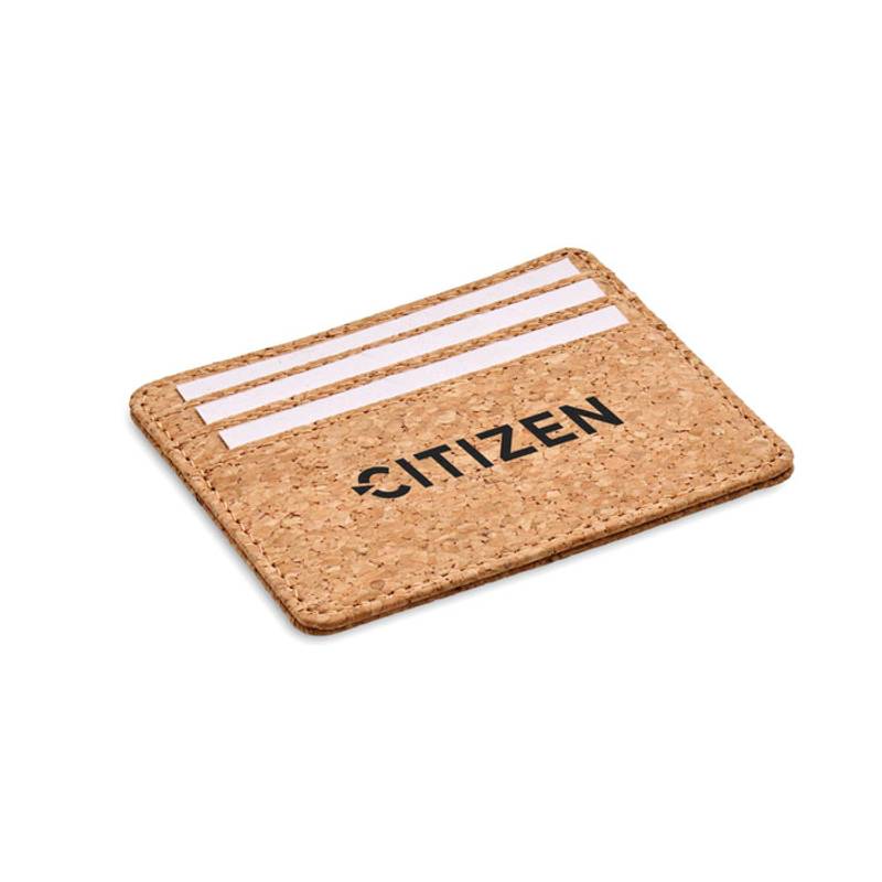 Korkové RFID puzdro na karty, hnedá Beige Korkové RFID puzdro na karty, hnedá Beige