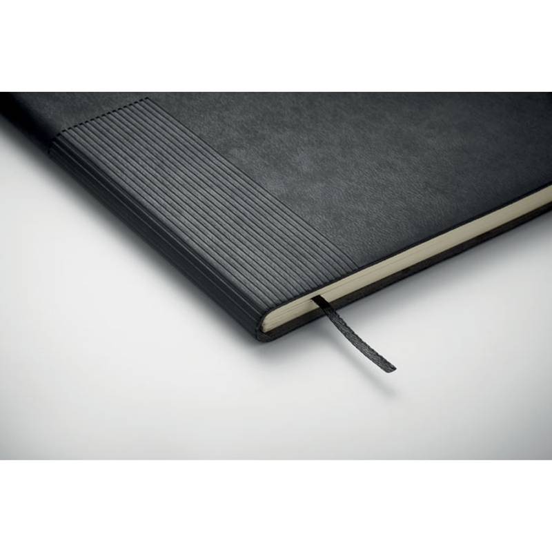 Zápisník A5 z měkkého PU, černá Zápisník A5 z měkkého PU, černá