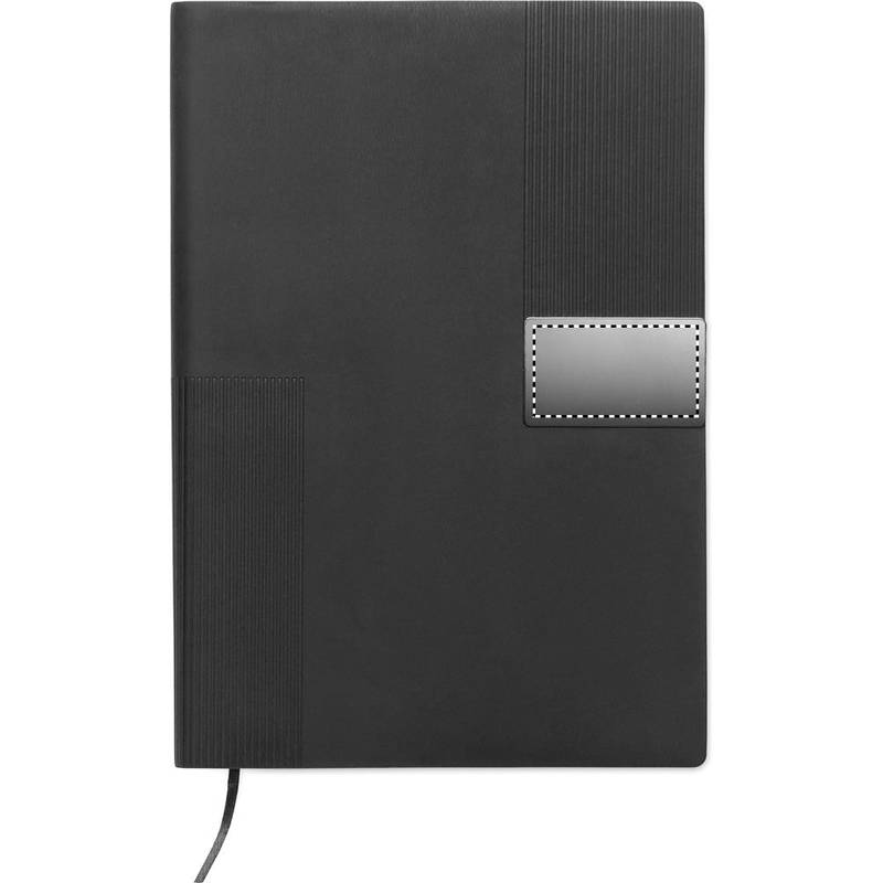 Zápisník A5 z měkkého PU, černá Zápisník A5 z měkkého PU, černá