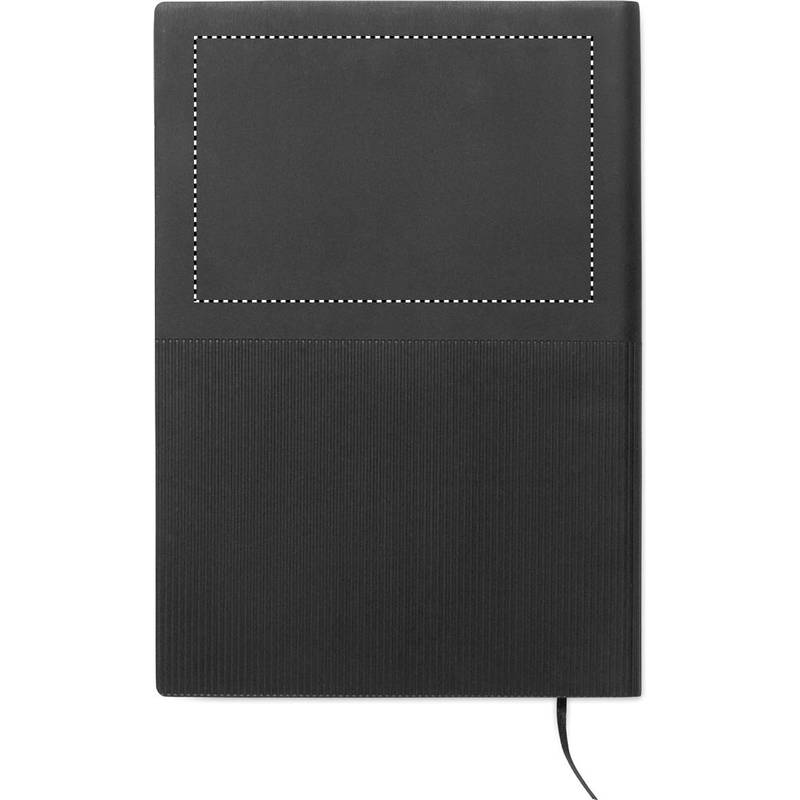 Zápisník A5 z měkkého PU, černá Zápisník A5 z měkkého PU, černá