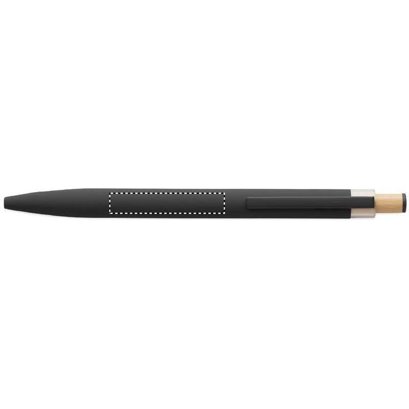 Guľôčkové pero z recyklovaného hliníka, čierna Guľôčkové pero z recyklovaného hliníka, čierna