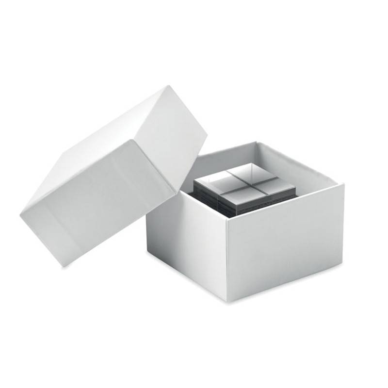 Sklenená cena v tvare kocky, transparentná Sklenená cena v tvare kocky, transparentná