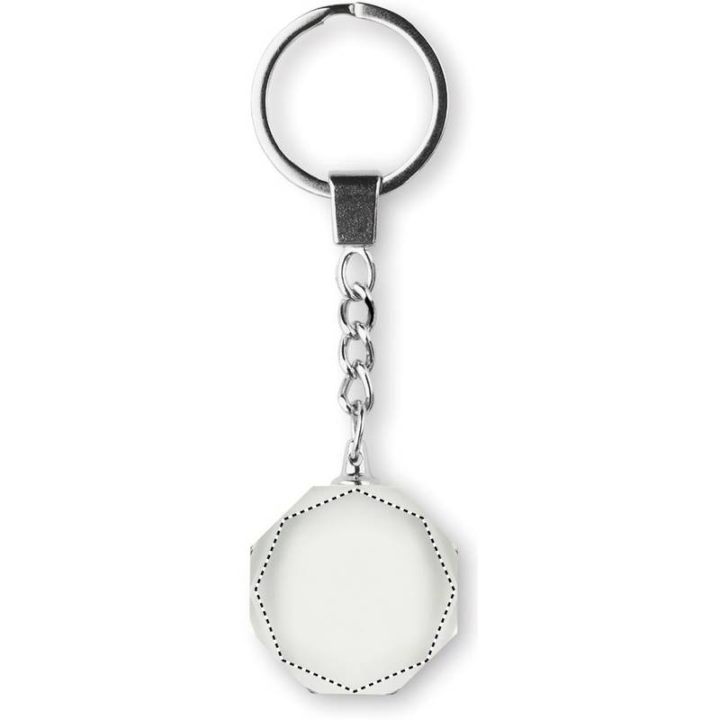 Sklenený okrúhly prívesok, transparentná Sklenený okrúhly prívesok, transparentná