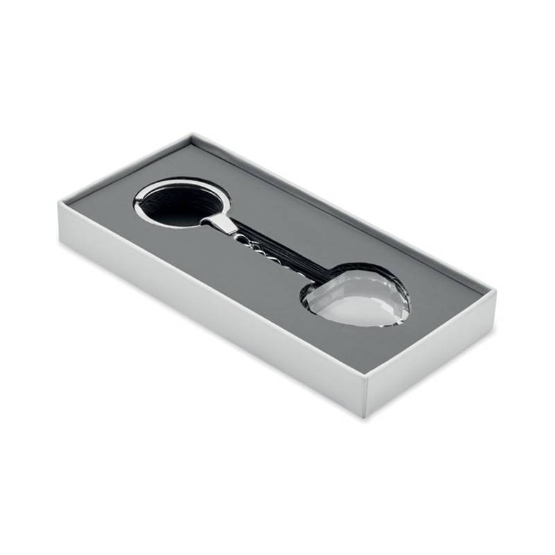 Sklenený prívesok tvaru srdca, transparentná Sklenený prívesok tvaru srdca, transparentná