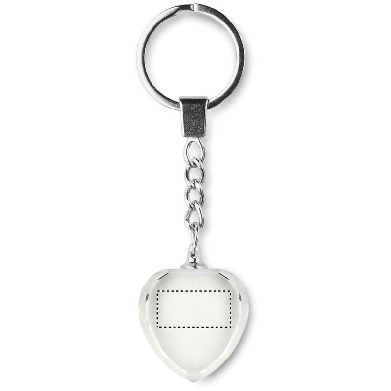 Sklenený prívesok tvaru srdca, transparentná Sklenený prívesok tvaru srdca, transparentná