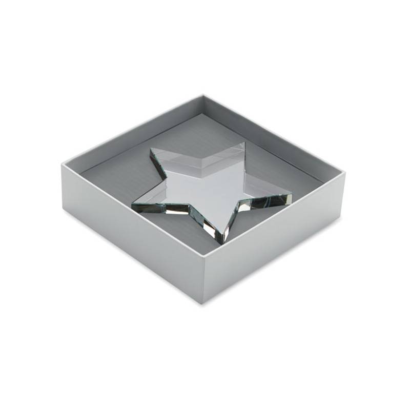 Sklenená cena v tvare hviezdy, transparentná Sklenená cena v tvare hviezdy, transparentná