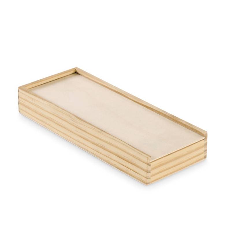 Sada domina a kariet, hnedá Wood Sada domina a kariet, hnedá Wood