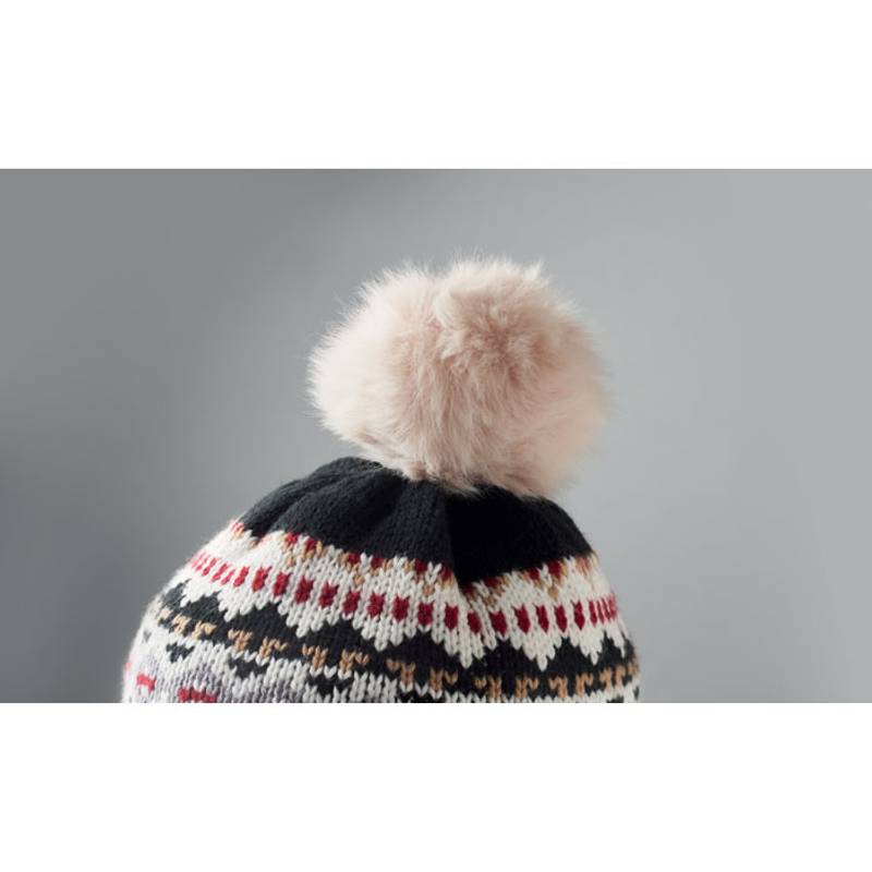 Pletená čiapka s klapkami, čierna Pletená čiapka s klapkami, čierna