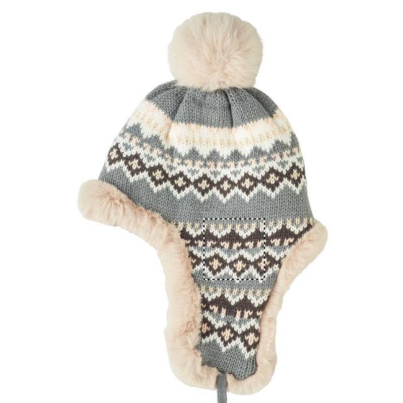 Pletená čiapka s klapkami, čierna Pletená čiapka s klapkami, čierna