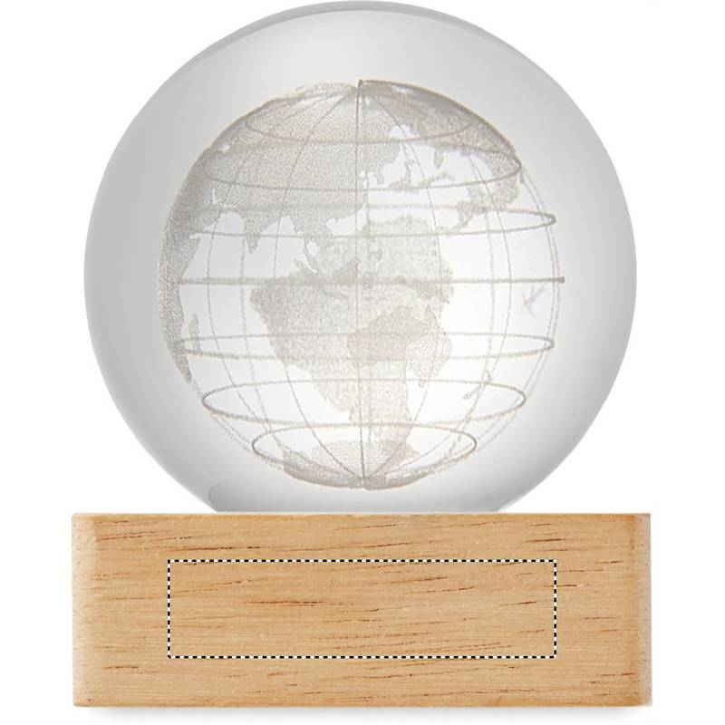 Sklenený glóbus s LED, hnedá Wood Sklenený glóbus s LED, hnedá Wood