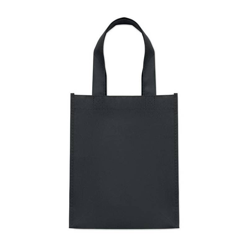 Malá dárková taška z RPET, černá Malá dárková taška z RPET, černá