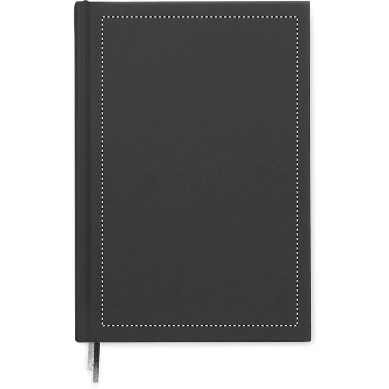 Zápisník A5 recyklovaný, černá Zápisník A5 recyklovaný, černá