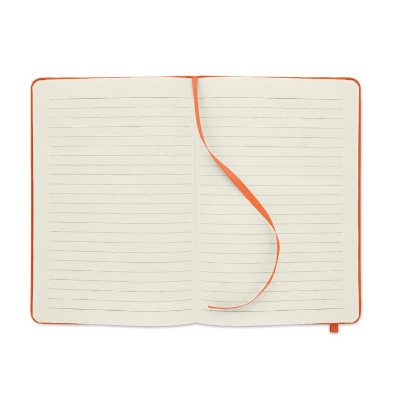 Zápisník A5, RPET obálka, oranžová Zápisník A5, RPET obálka, oranžová