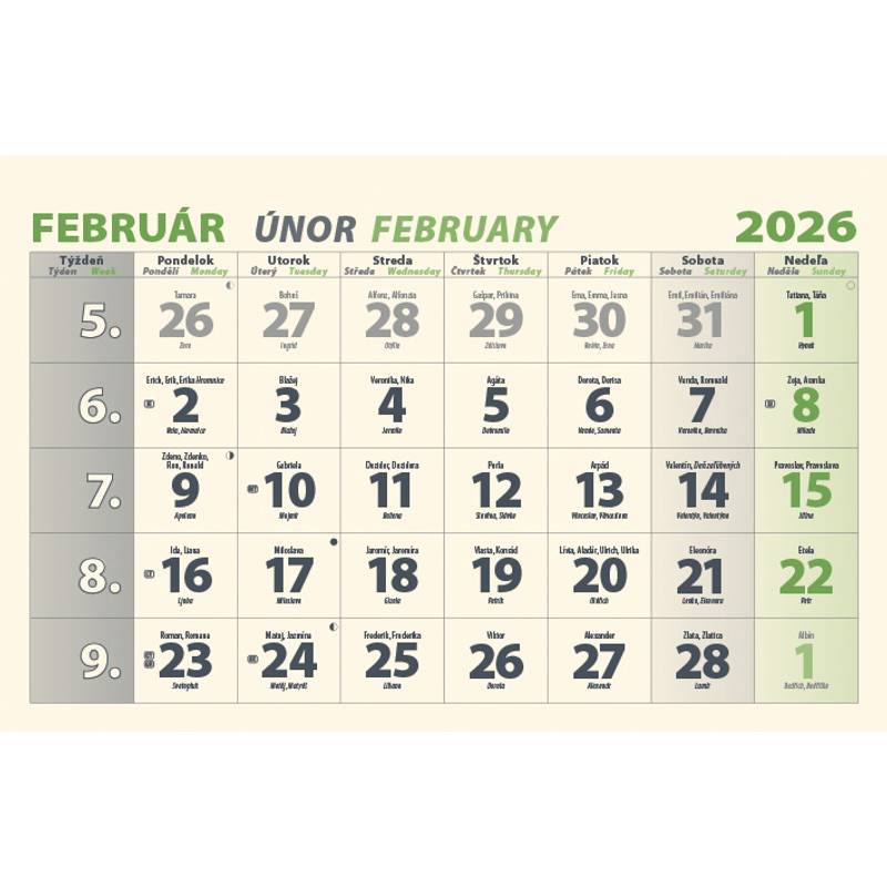 Nástenný kalendár 3-ŠPIRÁLOVÝ 2026 - Pobrežie Nástenný kalendár 3-ŠPIRÁLOVÝ 2026 - Pobrežie