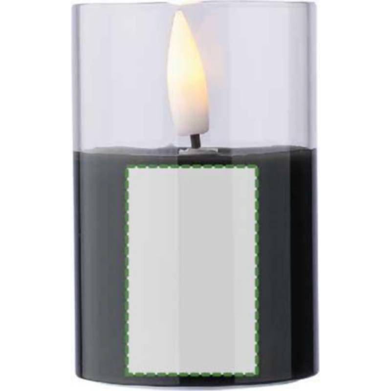 PP LED sviečka Serin, čierna PP LED sviečka Serin, čierna