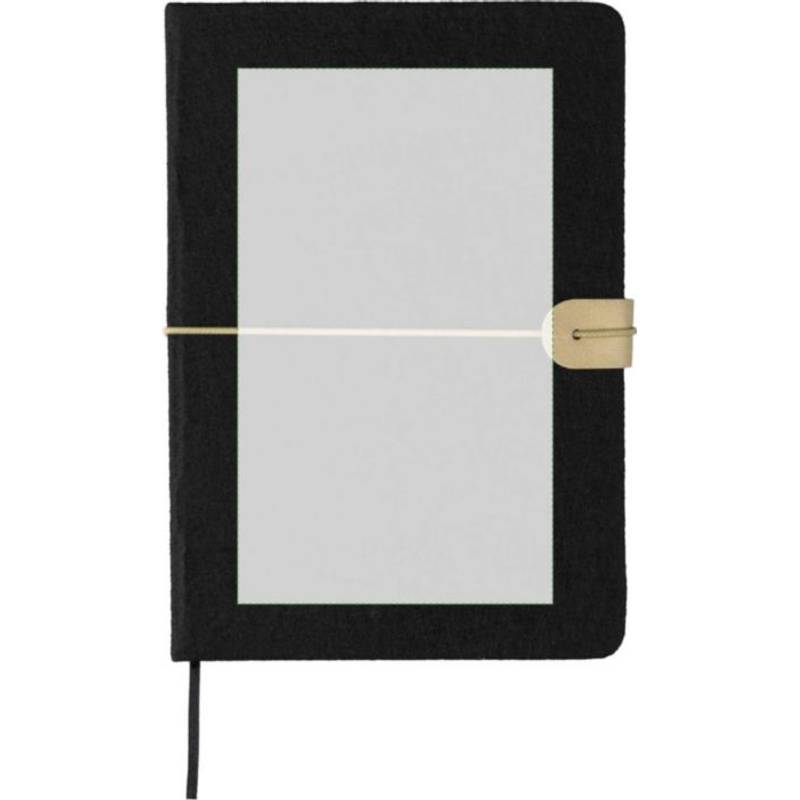 Zápisník z recyklovanej plsti (A5) Dario, čierna Zápisník z recyklovanej plsti (A5) Dario, čierna