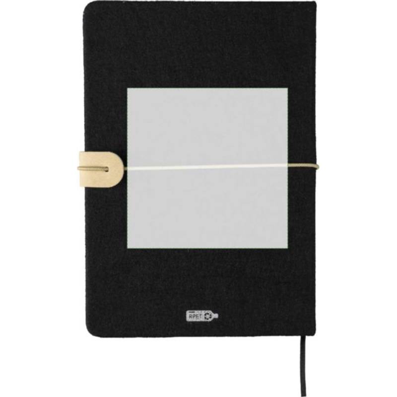 Zápisník z recyklovanej plsti (A5) Dario, čierna Zápisník z recyklovanej plsti (A5) Dario, čierna