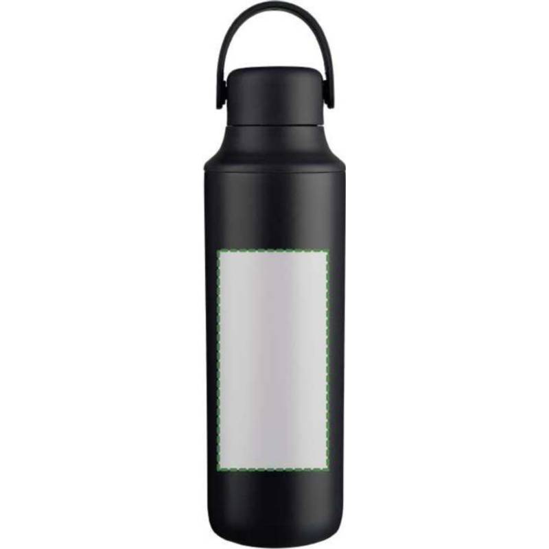 Dvojstenná fľaša na pitie z nehrdzavejúcej ocele (500 ml) Omari, čierna Dvojstenná fľaša na pitie z nehrdzavejúcej ocele (500 ml) Omari, čierna