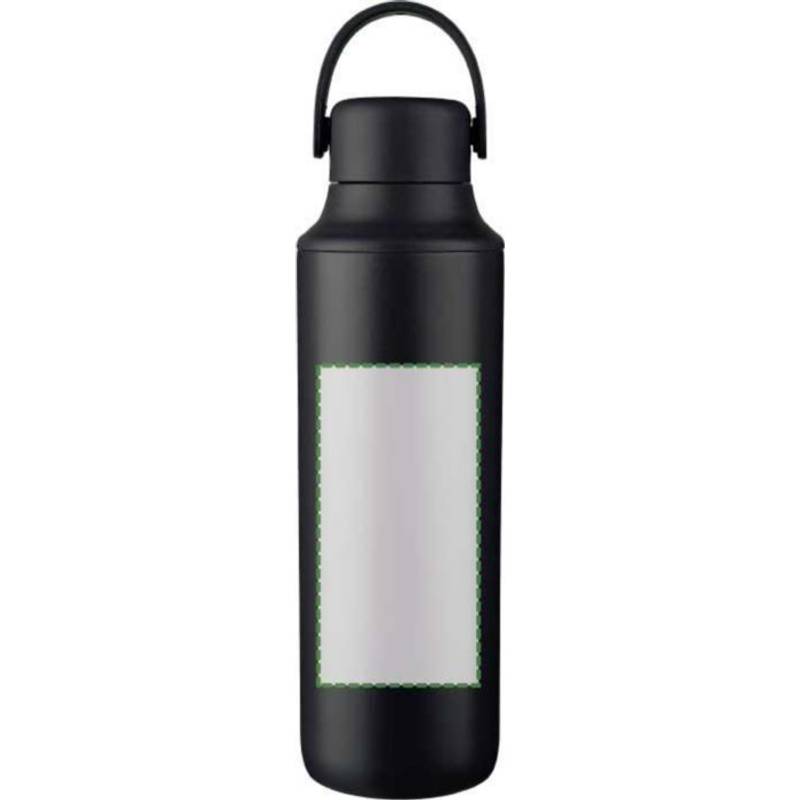 Dvojstenná fľaša na pitie z nehrdzavejúcej ocele (500 ml) Omari, čierna Dvojstenná fľaša na pitie z nehrdzavejúcej ocele (500 ml) Omari, čierna