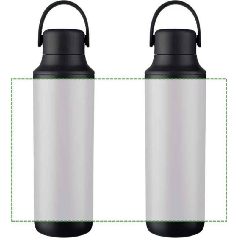 Dvojstenná fľaša na pitie z nehrdzavejúcej ocele (500 ml) Omari, čierna Dvojstenná fľaša na pitie z nehrdzavejúcej ocele (500 ml) Omari, čierna