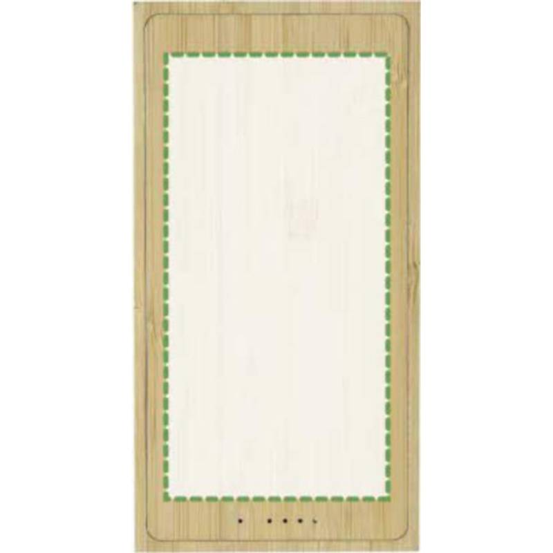 Bambusová solárna powerbanka Elz, hnedá Bambusová solárna powerbanka Elz, hnedá