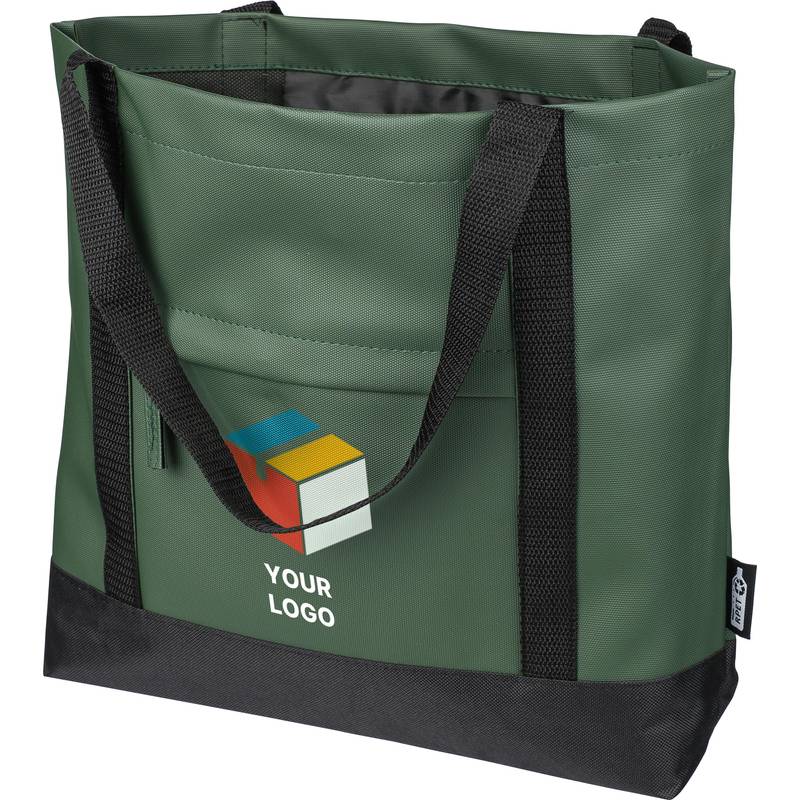 Nákupná taška z rPET polyesteru (600D) Lumi, čierna Nákupná taška z rPET polyesteru (600D) Lumi, čierna