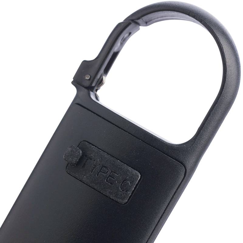 Mini baterka z recyklovaného ABS Zai, čierna Mini baterka z recyklovaného ABS Zai, čierna