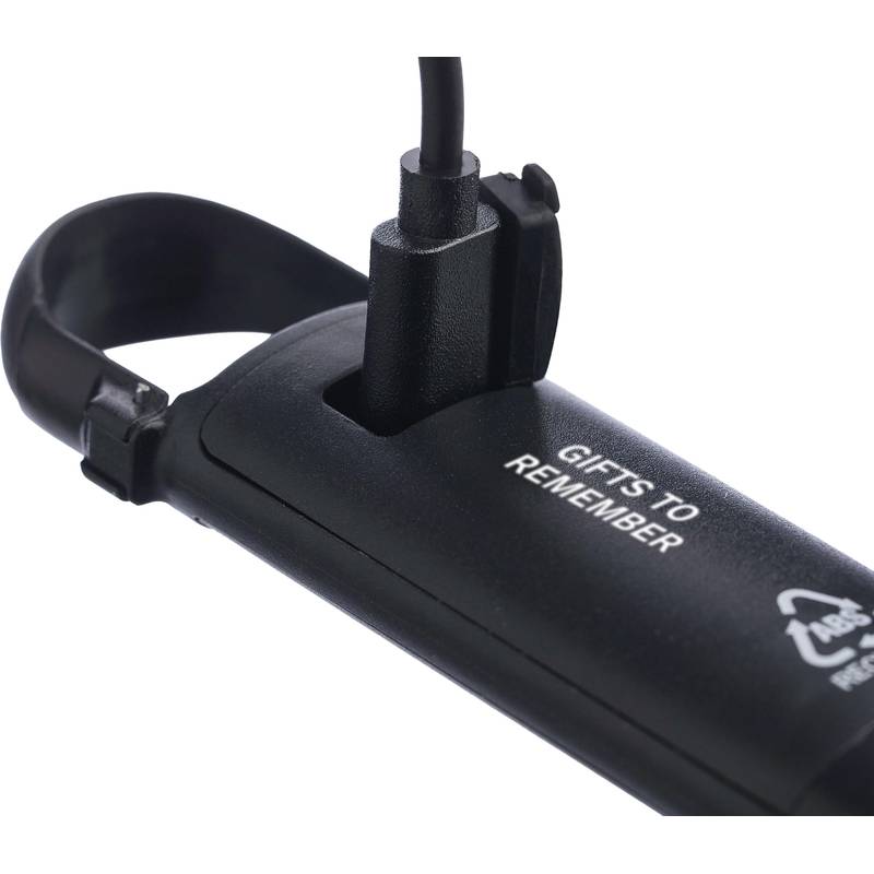 Mini baterka z recyklovaného ABS Zai, čierna Mini baterka z recyklovaného ABS Zai, čierna