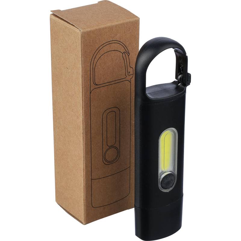 Mini baterka z recyklovaného ABS Zai, čierna Mini baterka z recyklovaného ABS Zai, čierna