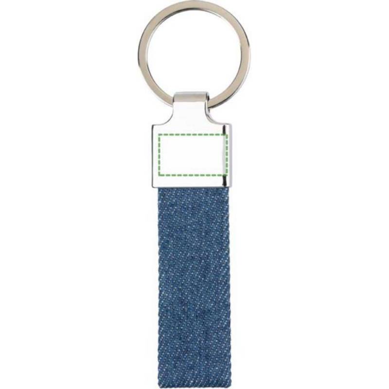 Rifľová kľúčenka Enzi, modrá Rifľová kľúčenka Enzi, modrá