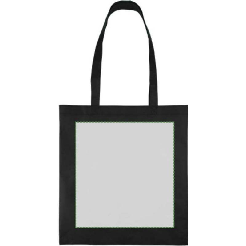 Nákupná taška z netkanej textílie (80 g/m²) Taye, čierna Nákupná taška z netkanej textílie (80 g/m²) Taye, čierna