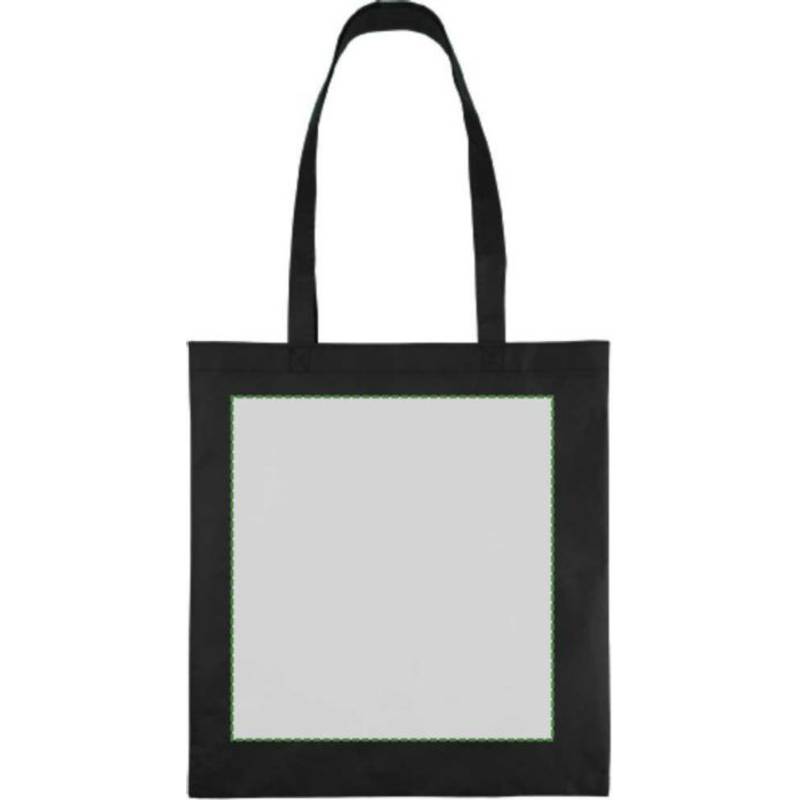 Nákupná taška z netkanej textílie (80 g/m²) Taye, čierna Nákupná taška z netkanej textílie (80 g/m²) Taye, čierna