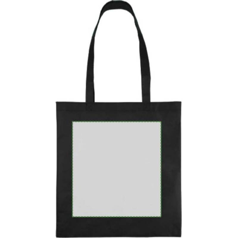 Nákupná taška z netkanej textílie (80 g/m²) Taye, čierna Nákupná taška z netkanej textílie (80 g/m²) Taye, čierna